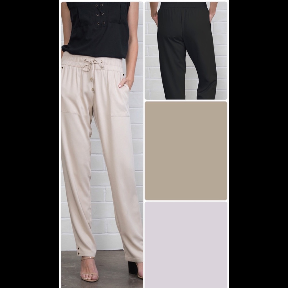 NWT S/M or XXL pant white, black, almond